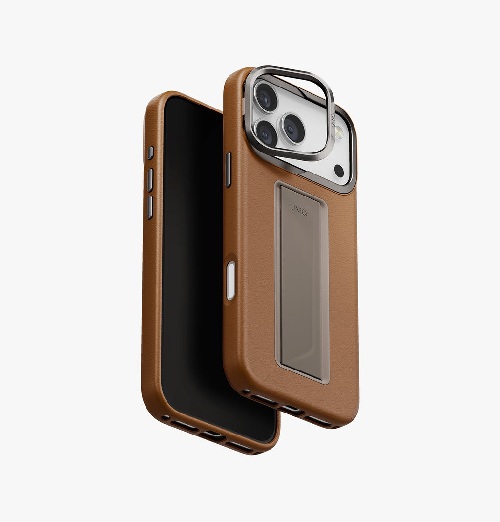 Heldro Pro Max iPhone 17 Pro Leatherette FlexGrip Case