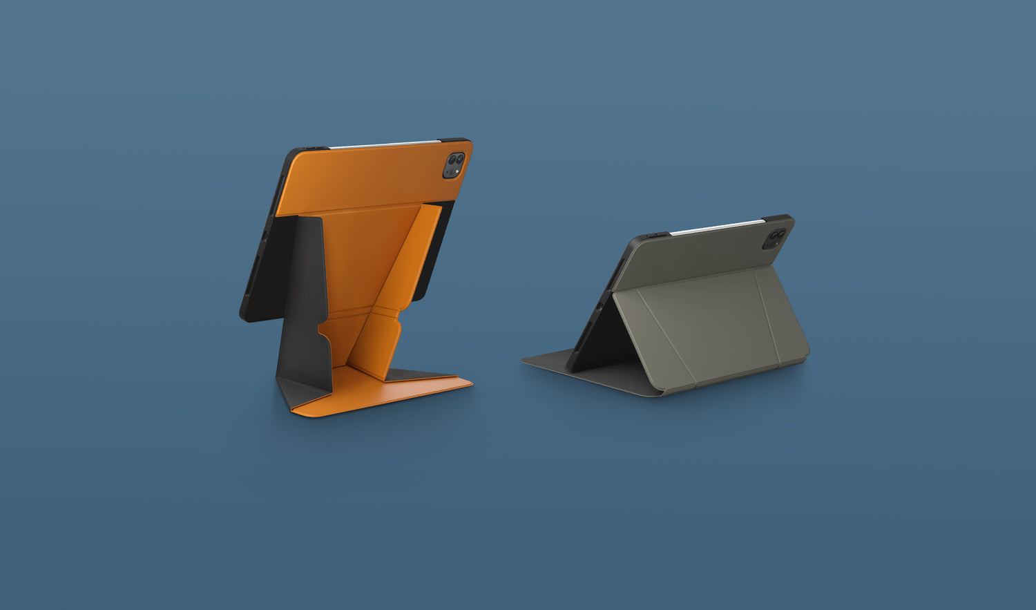 An iPad casing with foldable stand design