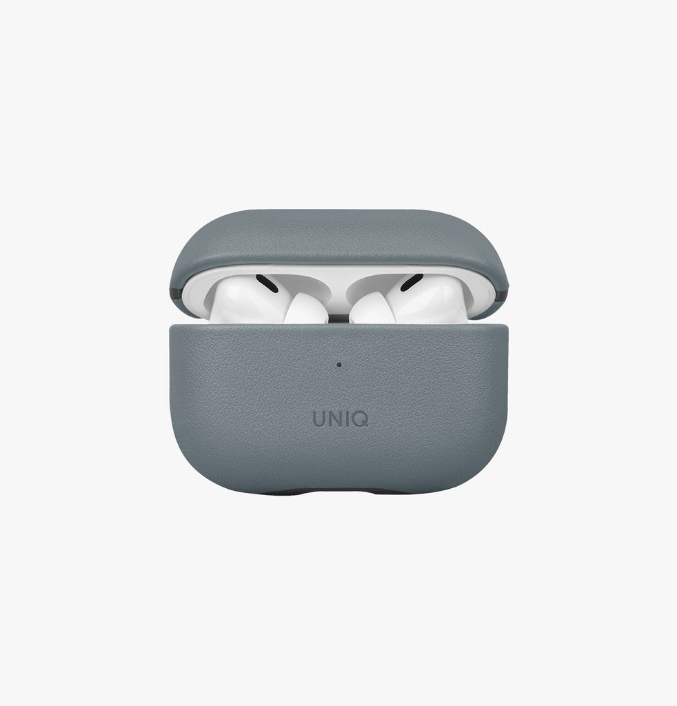 Lyden DS | Slim leatherette AirPods Pro (2nd Gen) Case | UNIQ | Front Blue
