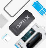Optix Privacy Screen Protector for iPhone 16 | UNIQ | Installation Kit 789