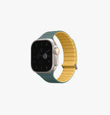 Revix Evo | Reversible Apple Watch Band 41/40/38mm and 49/45/44/42mm | UNIQ | Front  Virdian Yellow 789