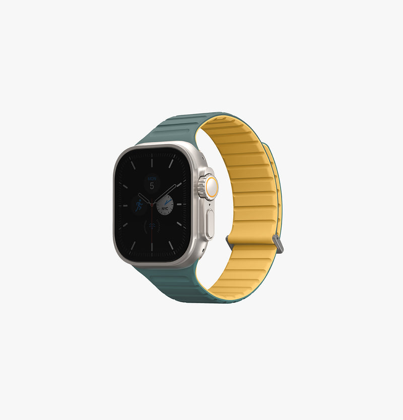 Revix Evo | Reversible Apple Watch Band 41/40/38mm and 49/45/44/42mm | UNIQ | Front  Virdian Yellow