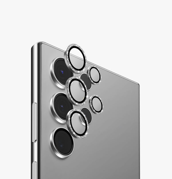 Optix Lens Protector | Aluminium Camera Lens Protector for Samsung S24 Plus | UNIQ | Front shimmer