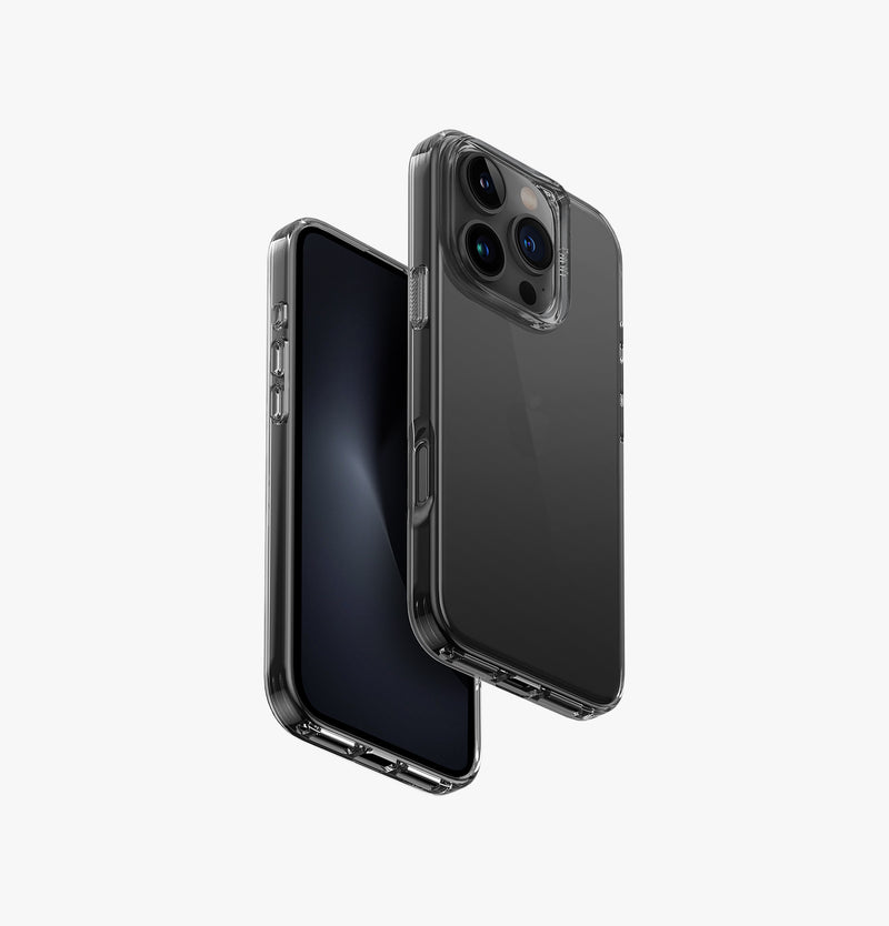 AirFender | iPhone 16 Pro Clear Case | UNIQ | Front & Back Smoke