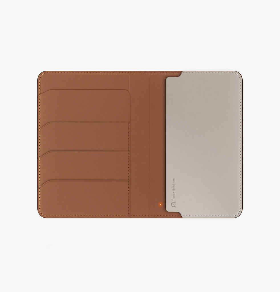 Belmont<br>Find My Vegan Leather Passport Holder