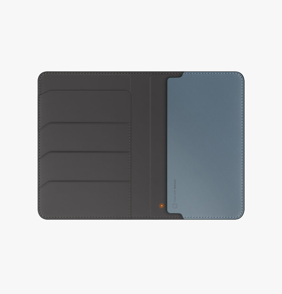 Belmont<br>Find My Vegan Leather Passport Holder
