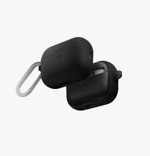 Clyde | Magnetic Opening AirPods Pro (2nd Gen) Case | UNIQ | charcoal_darkgrey