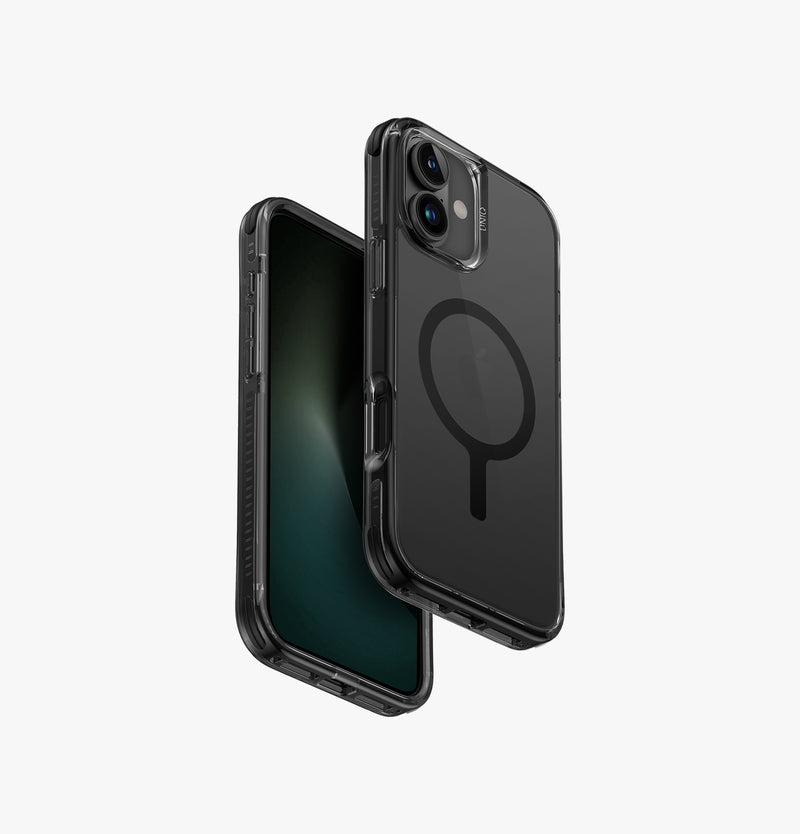 Combat | iPhone 16 Plus Military Grade Case | UNIQ |Front & Back Black 