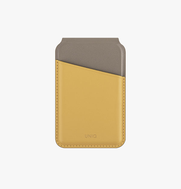 Lyden DS | Magnetic Card Holder | UNIQ | Front yellow