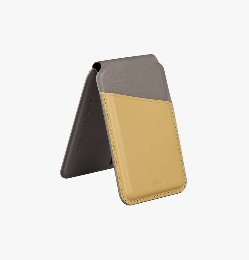 Lyden DS | Magnetic Card Holder | UNIQ | Side yellow