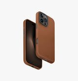 Lyden | iPhone 16 Pro Max Vegan Leather Case | UNIQ | Front & Back Brown 789