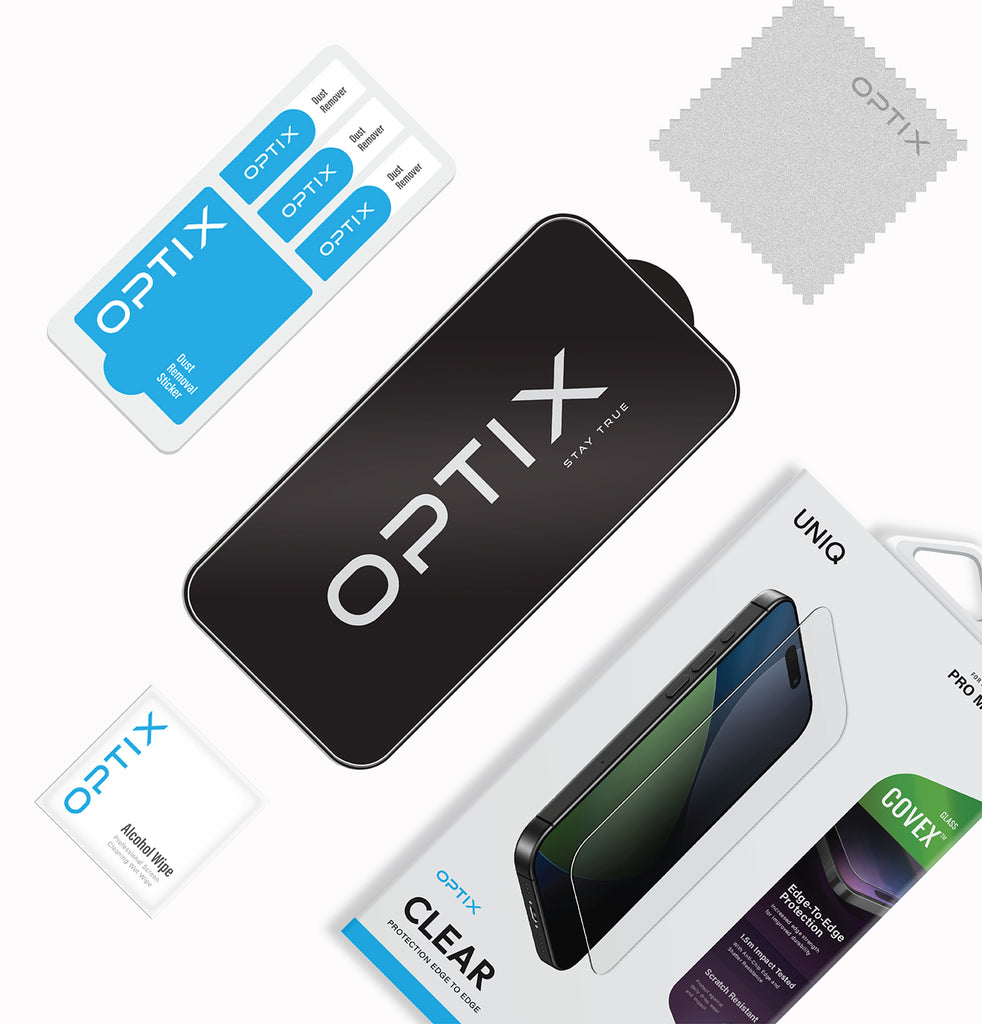 Optix Covex™ Clear<br>Pure Clarity Screen Protector