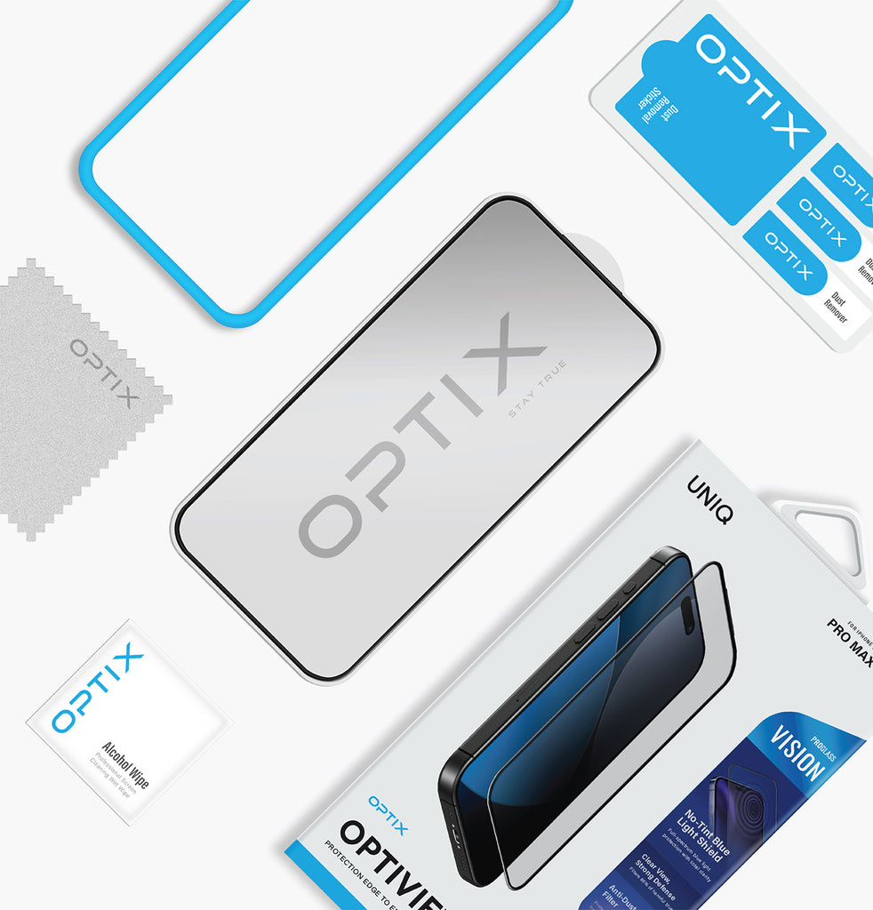 Optix Vision™ OptiView<br>Anti-Blue Light Clear Screen Protector