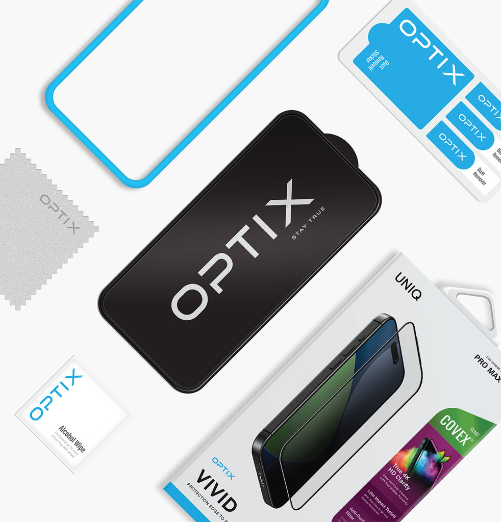 Optix Covex™ Vivid<br>True Color Clarity Screen Protector