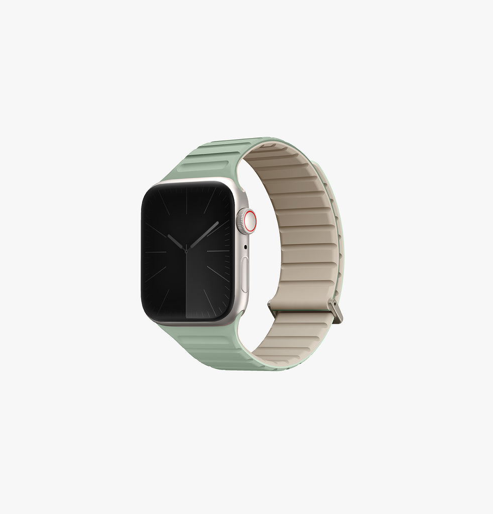Revix Evo | Reversible Apple Watch Band 41/40/38mm and 49/45/44/42mm | UNIQ | Front  Mint Beige