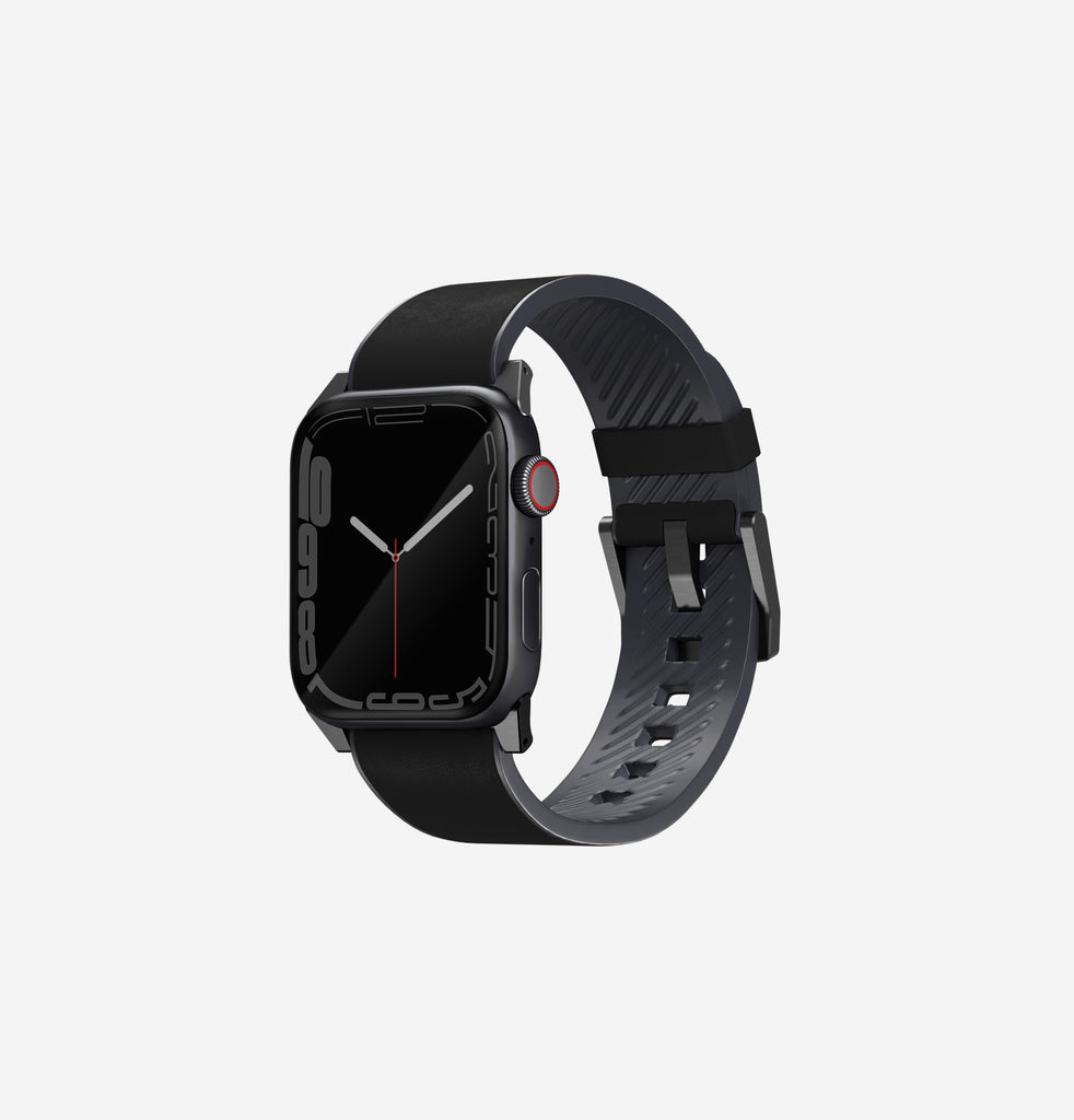 Apple watch series hotsell 4 black leather band