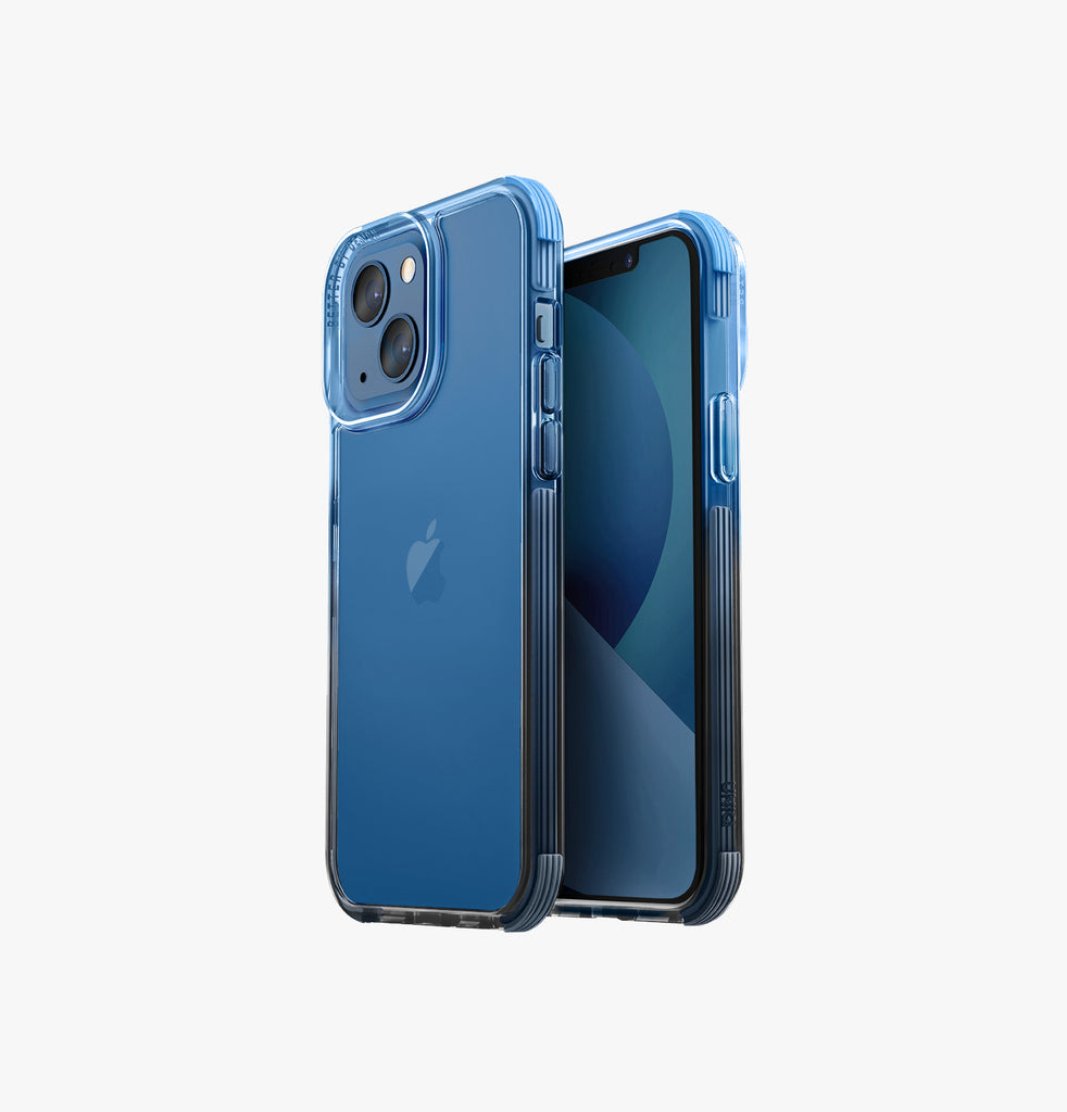 UNIQ Combat Duo Rugged Protective Case For iPhone Series 13 in Sierra Blue and Pink