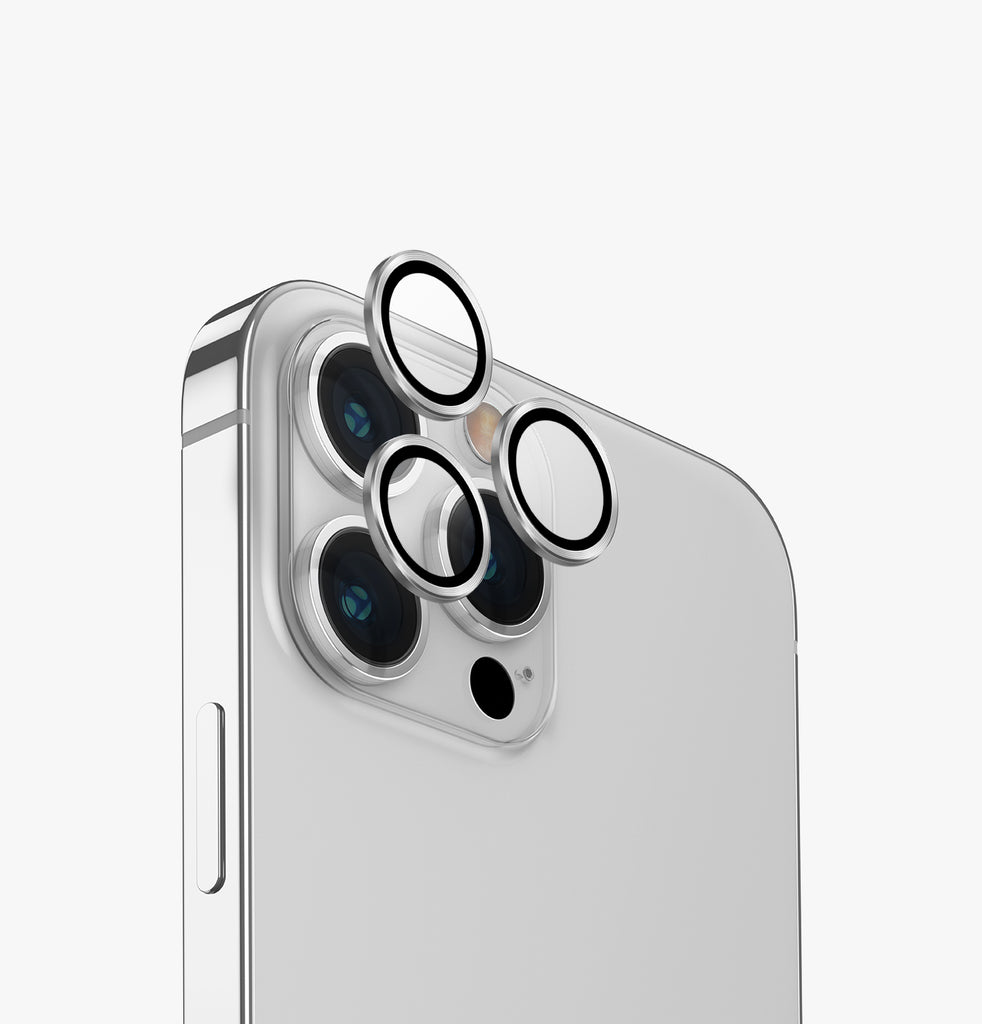 Uniq | Optix Aluminium Lens Protector for iPhone 13 Pro/ 13 Pro Max for iPhone 13 Pro & iPhone 13 Pro Max / Silver